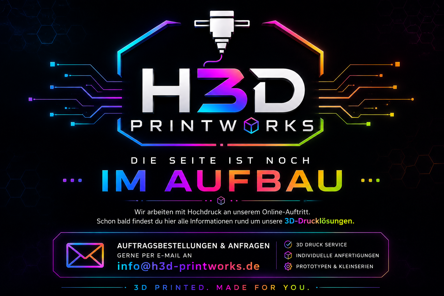 H3D Printworks – Website im Aufbau
